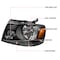 Spec-D Tuning 04-08 Ford F150 Crystal Housing Headlights Black 2LH-F15004JM-RS - alternate 6